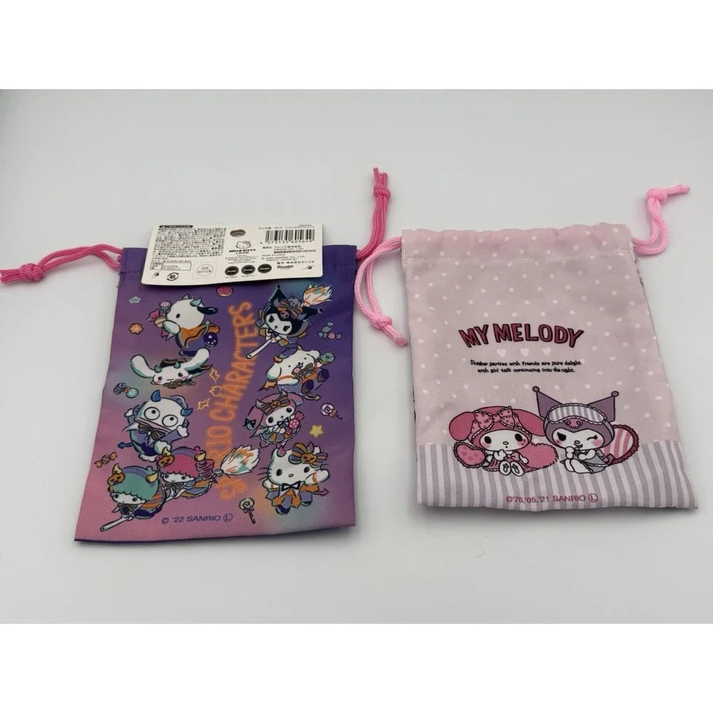 Sanrio‎ Bundle:Hello Kitty Halloween & My Melody Mini Draw String Pouch